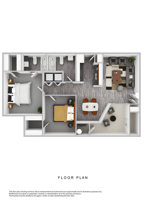 a 1 bedroom floor plan  1190